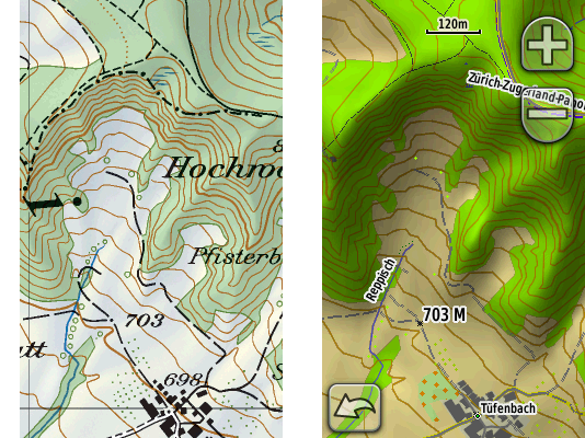 Garmin Oregon GPS interface screenshot