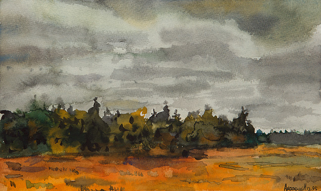 AI.4.00002.0007 / Russian autumn and stormy sky