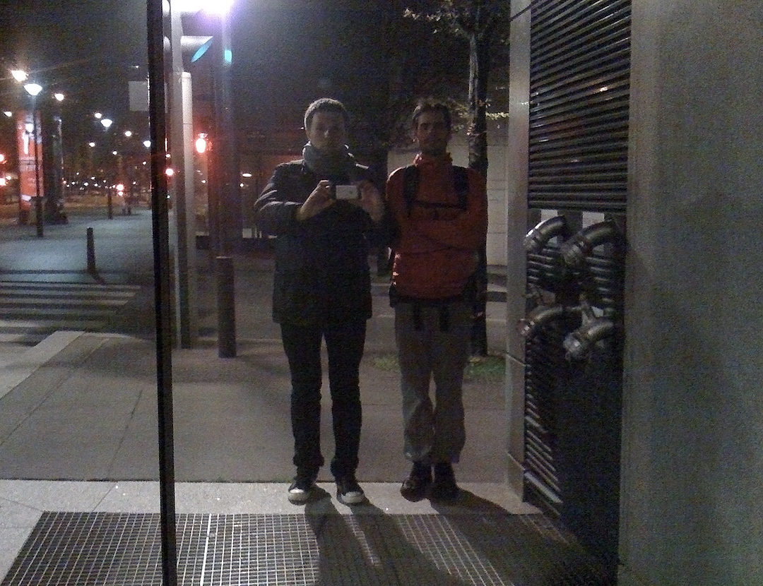 AP.1.00007.0024 / Andrey PUSHKAREV and Anatoly IVANOV on a night shoot in 2009